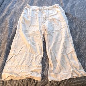 Marine Layer Aly Natural Linen Pant sz L